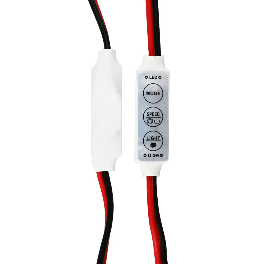 12V Мини 3 ключа одинарный Цвет светодиодный контроллер Яркость диммер для LED 3528 5050