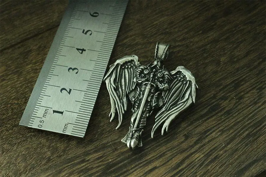 1 шт. Мужская цепочка с подвеской в виде крыльев Ангела|irish crosses|angel cross pendantcross wings