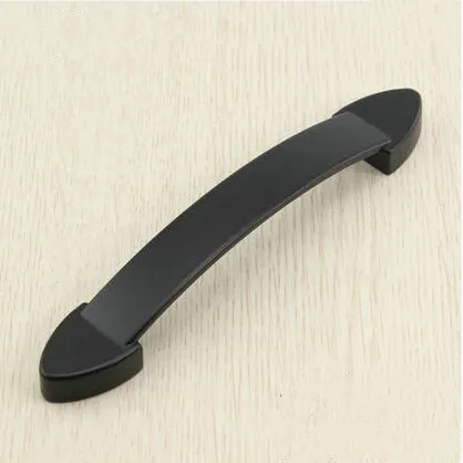 

128mm modern simple black furniture decorate handle kitchen cabinet wardrobe door handle pull 5" dresser cupboard pull knob