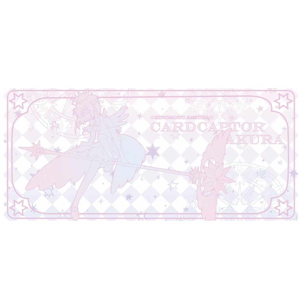 Аниме JK Cardcaptor Sakura Kinomoto Sakura Косплей коврик для мыши резиновый коврик для мыши 40*90 см Большой размер розовый подарок