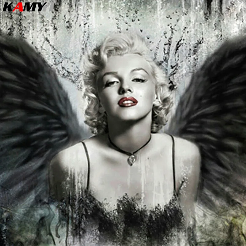 Marilyn Monroe алмазная краска картина ангела с бриллиантами вышивка Стразы XY1 | Дом и