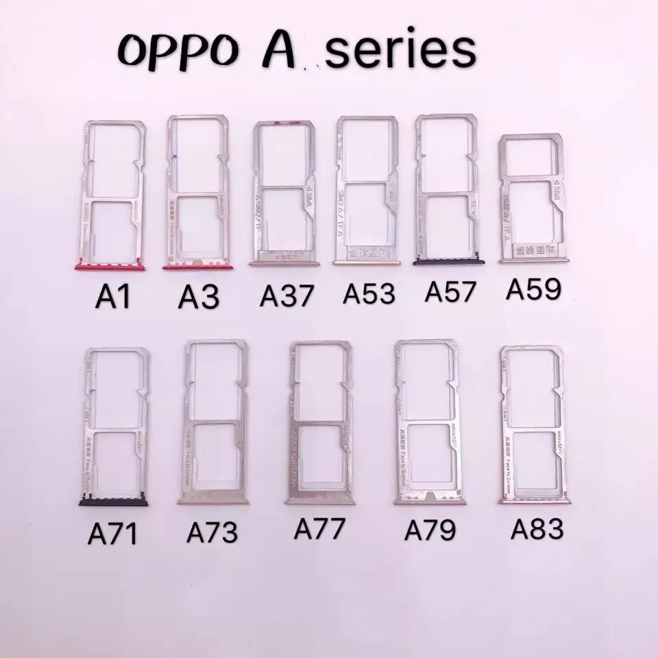 OPPO A1, A3, A37, A53, A57, A59, A71, A73, A77, A79, A83, две sim-карты, SD/TF, адаптер, держатель слота, лоток, материнская плата смартфона, FFC вставка
