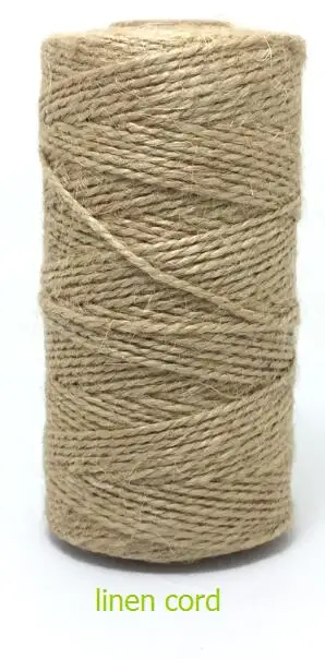 ZERZEEMOOY 8ply 1~ 1,5 мм 100 Ярд/катушка Хлопок Bakers шпагат смесь Baker's шпагат подарочная упаковка шпагат для ремесла 24 цвета - Цвет: Hemp