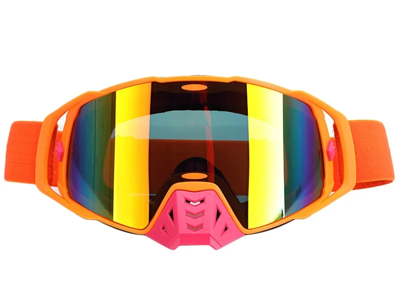 Frame Orange EYTOCOR Мотоцикл Байк очки гонщика для мужчин Открытый Gafas ATV DH MTB Dirt велосипед очки MX внедорожные Masque шлемы с очками - Цвет: Frame Orange