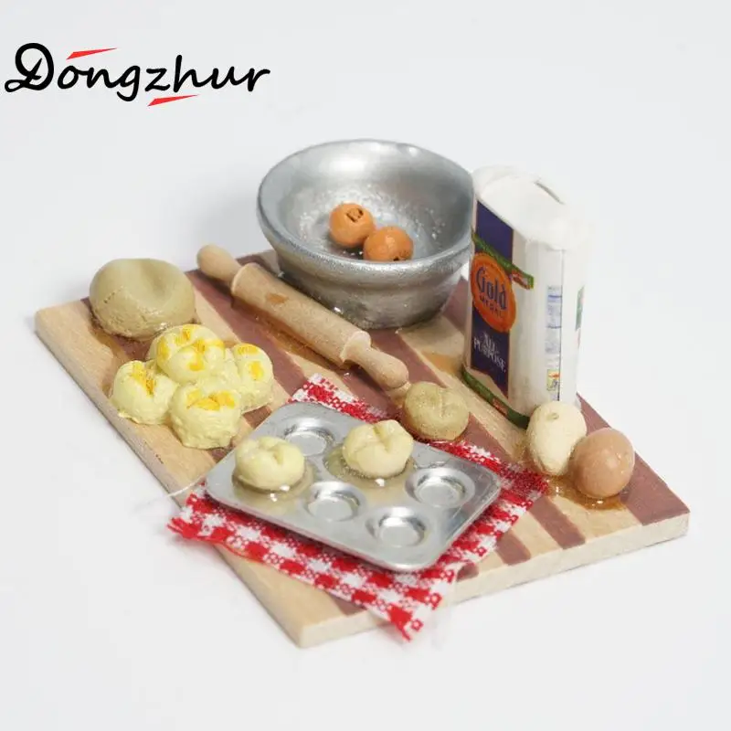 Dongzhur Миниатюрный Кукольный дом 1:12 Кухня Мини богатый лицо стол разделочная доска