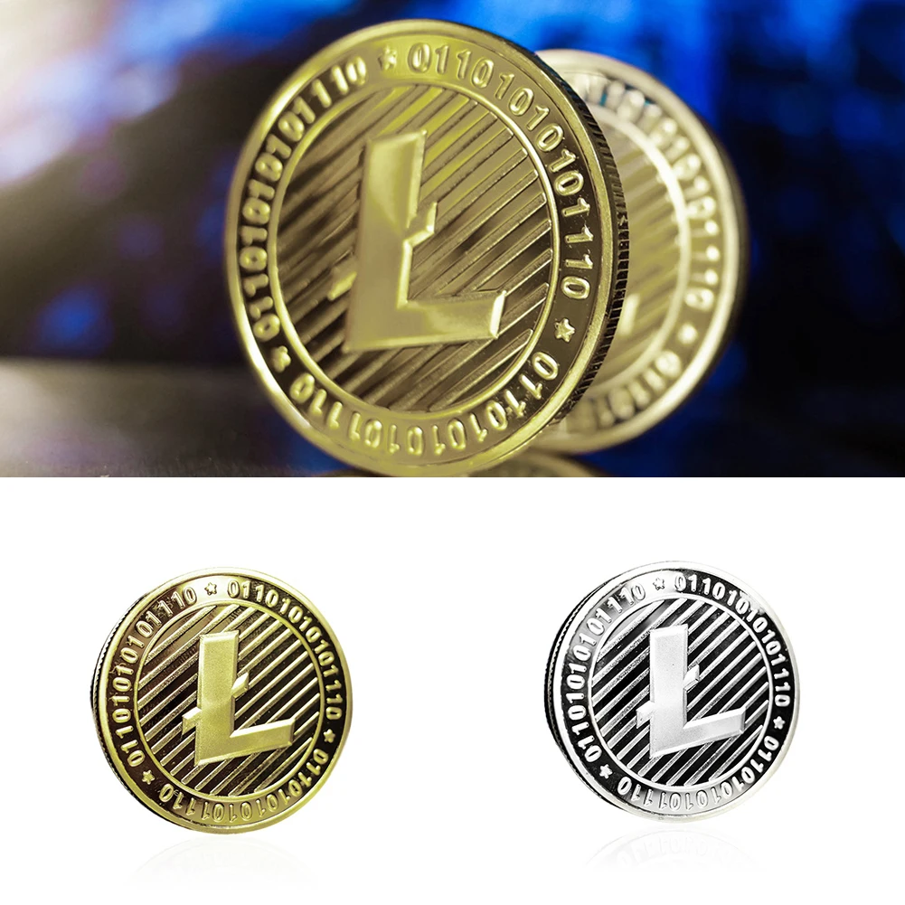 Litecoin монеты не-монеты иностранных валют Биткоин/эфириум/Lite/тире/пульсация монета 5 видов памятной монеты(Прямая поставка) Подарочная монета
