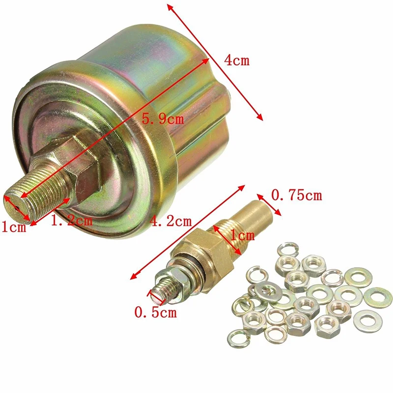 Вольтметр транспортного средства &amp температура воды манометр масла 2 дюйма 52 мм
