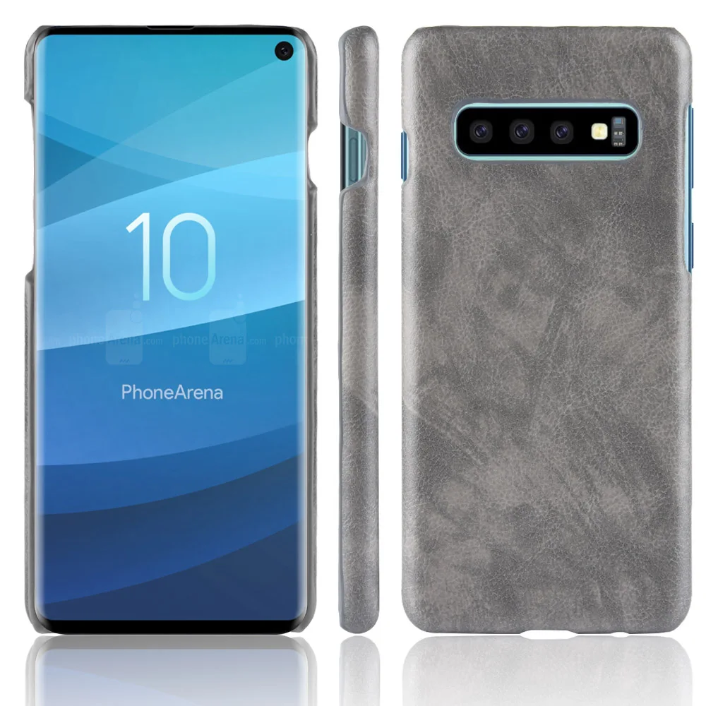 УГЛЕРОДНЫЙ чехол Litchi для Samsung Galaxy A51 A71 S9 S10 S20 Note 10 Plus из искусственной кожи J4 J6 J8 2018
