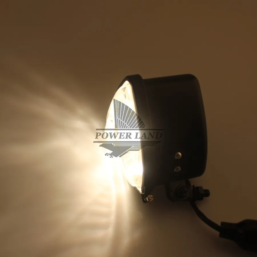 Винтажная мотоциклетная ретро-Фара 8 мм 5 дюйма треугольная Хромированная фара