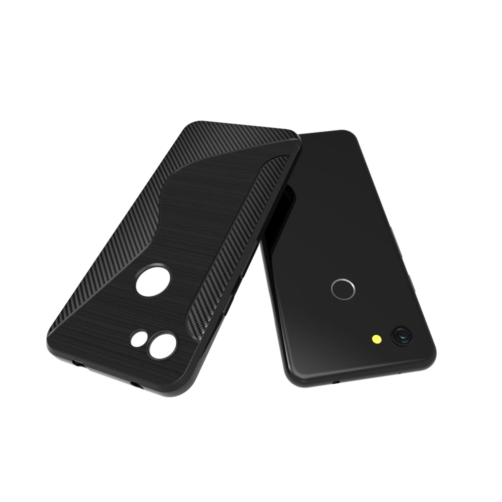 Черный ударопрочный устойчивый к царапинам S Line TPU гелевый Чехол для GOOGLE PIXEL