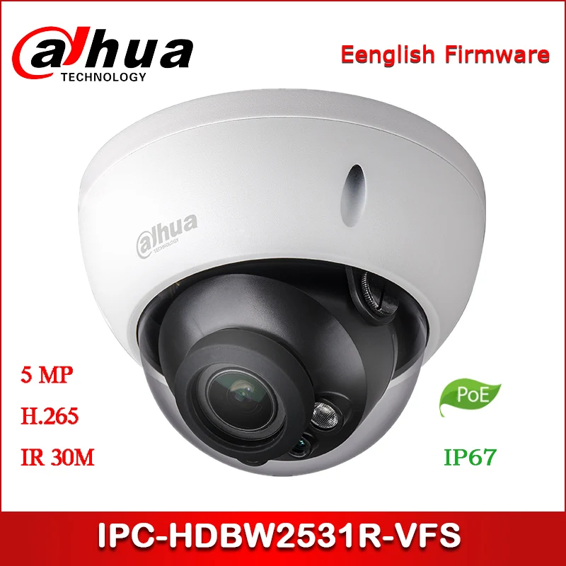 Ip-камера Dahua IPC-HDBW2531R-VFS 5MP 2 7 ~ 13 5 мм варифокальный объектив WDR IR купольная сетевая