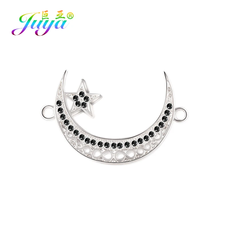 Juya DIY исламские ювелирные изделия в виде полумесяца фурнитура для шарма