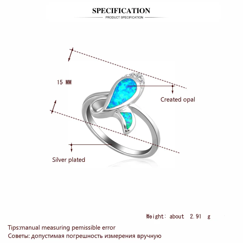 Цветок дизайнер бренд Новое поступление продукты Синий огненный опал