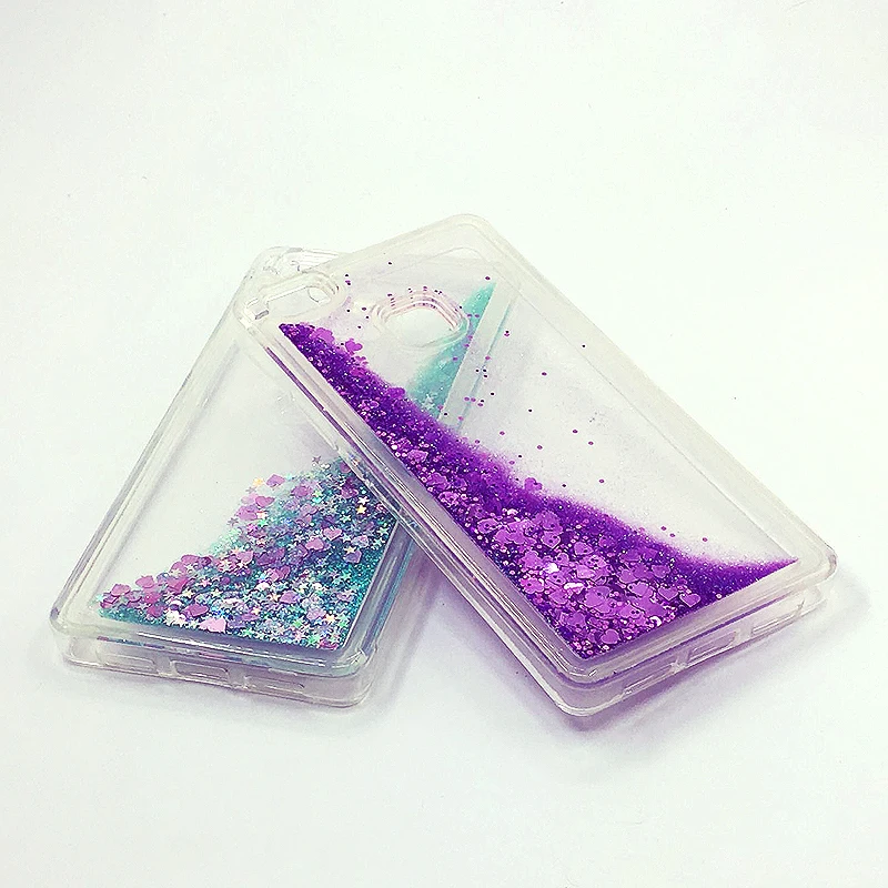 Liquid Phone Case For Funda Huawei P9 Lite 2016 Glitter Dynamic Quicksand Soft TPU Back Cover Capa |