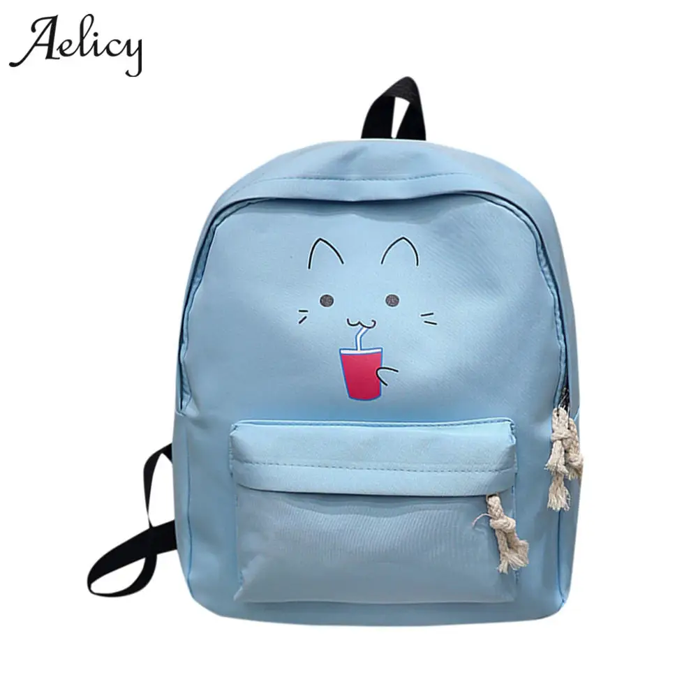 Aelicy холщовый рюкзак для студентов школьная сумка мальчиков подростков рюкзаки