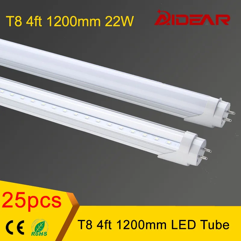 Светодиодная трубка T8 1200 мм 22 Вт 120 см 1 2 м светодиодная лампа smd2835 110 В 220