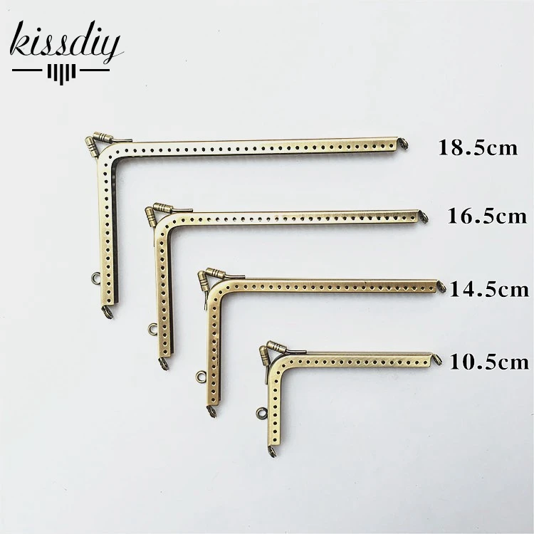 KISSDIY 4 шт./лот l образный прямоугольный металлический кошелек с винтажной ручкой