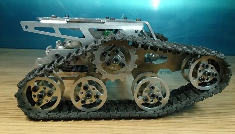 Алюминиевый гусеничный робот-Корпус DIY TKC2 радиоуправляемая модель танк