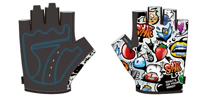 Детские велосипедные перчатки для мальчиков и девочек с полупальцами горных