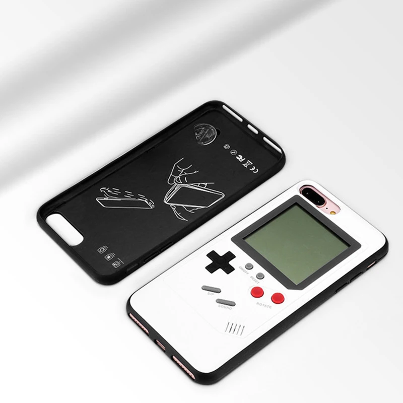 Чехол для игрового автомата iPhone X 10 XR XS Max 6 6s 7 8 Plus тетрис Мягкий край Жесткий Capinha