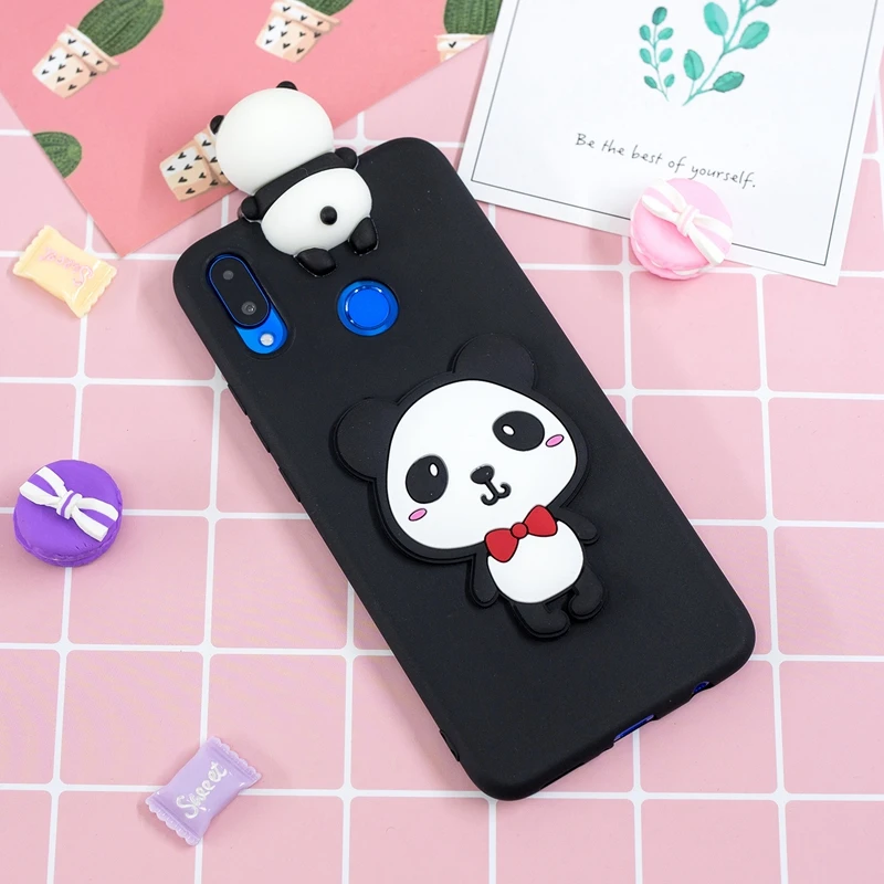 3D Cartoon Unicorn Cover For Huawei Nova 3i Case Cute Toys Bear Phone Bumper P Smart Plus 6.3&quot Soft Coque Fundas |