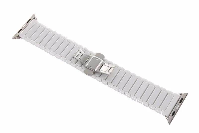 Новый роскошный для Apple Watch Группа Прохладный Керамика наручные iWatch ремешок s 38 мм