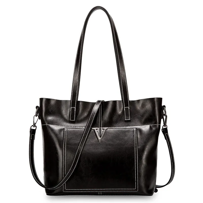 Luxury Brand Designer Women Leather Handbags 2019 Fashion Genuine Bag Solid Vintage Messenger Bags Black | Багаж и сумки