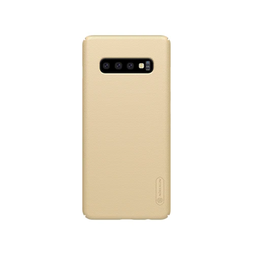 golden Nillkin для samsung Galaxy S10 5G Plus S10e чехол жесткий матовый PC защитный щит задняя крышка ж/подарок держатель телефона - Цвет: golden