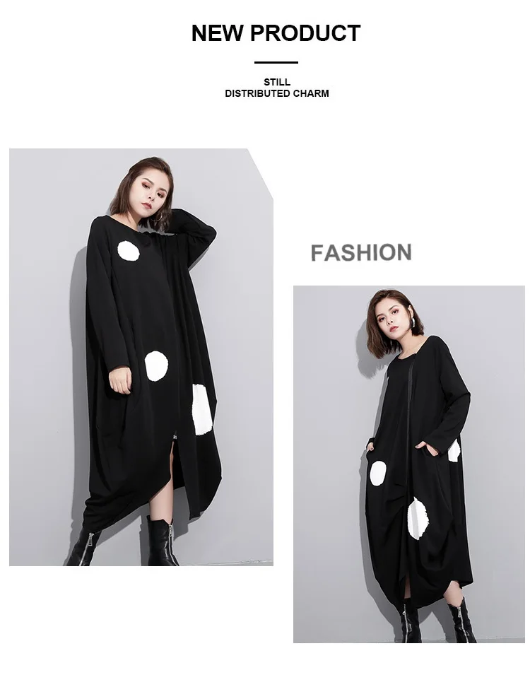 Max LuLu Autumn Luxury Fashion Korean Ladies Casual Streetwear Womens Elegant Dot Long Dresses Sexy Punk Vestidos Plus Size
