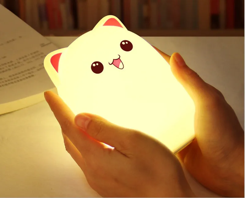 Силиконовый ночник в виде медведя ночная лампа Luminaria новинка светодиодный милый