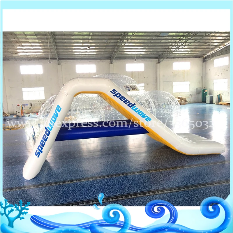Герметичный треугольник озеро морское дно игровой надувной водный слайд для