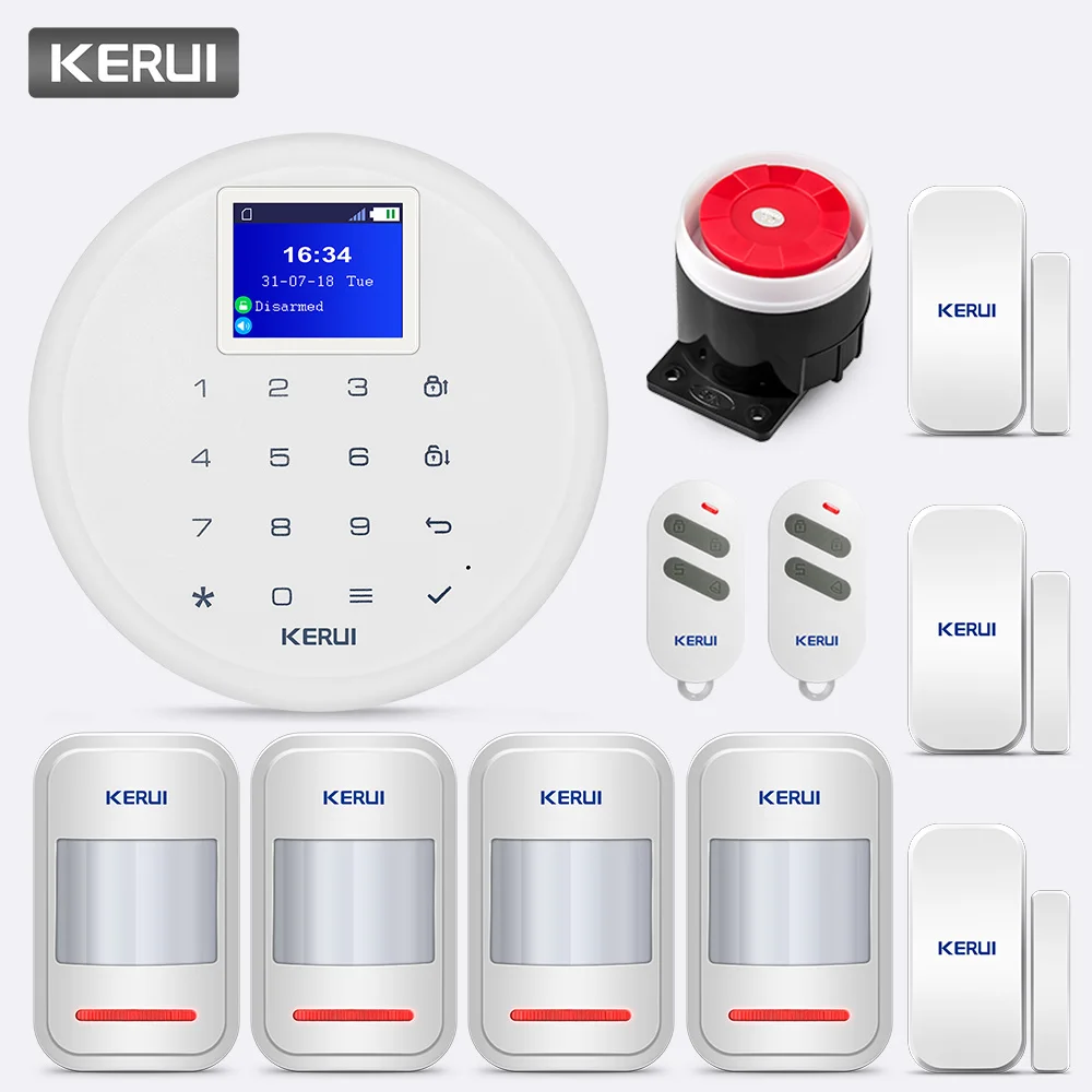 KERUI G17 Беспроводная 433 МГц Android APP управление с датчиком домашней безопасности GSM