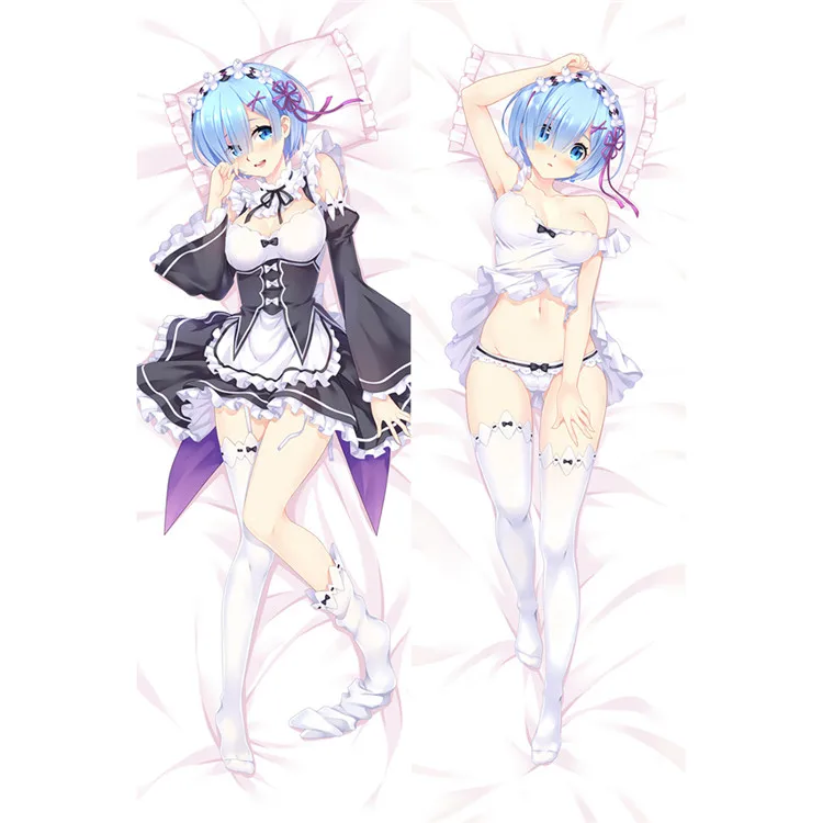 16238 Re: Zero Начальная жизнь в другом мире Emilia rem ram Аниме dakimakura обнимающий чехол для подушки re zero - Цвет: 16238