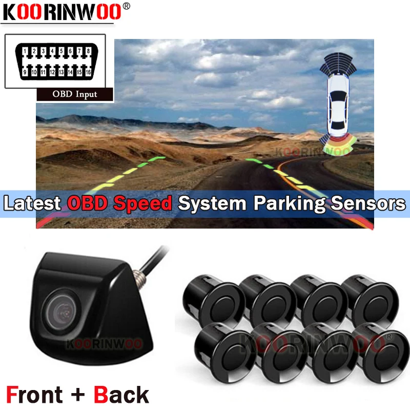Koorinwoo Универсальный скоростной OBD систен Автомобильный датчик парковки Комплект