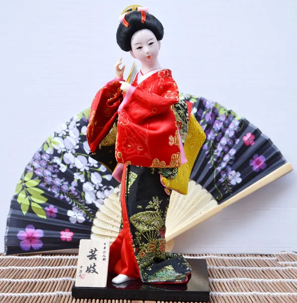 Аксессуары для украшения дома поделки японские фигурки кукла гейши с красивым