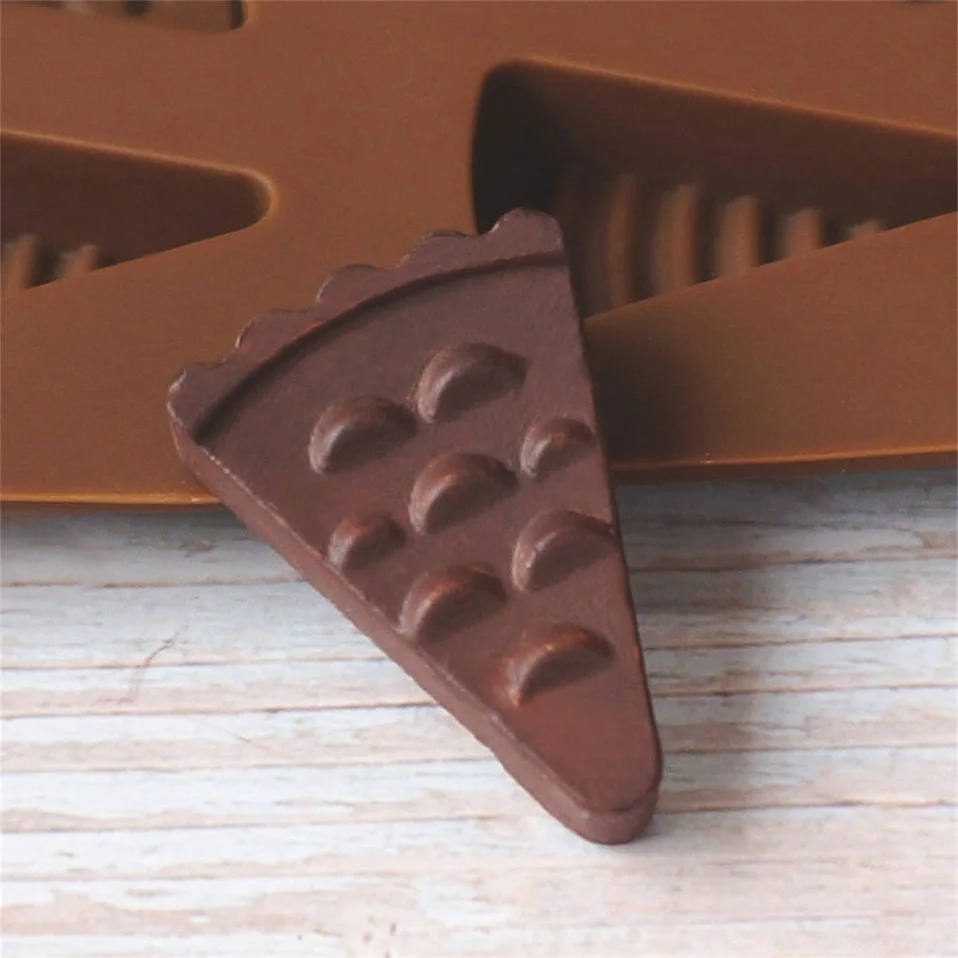 Антипригарная силиконовая форма для шоколада треугольная пиццы льда торта