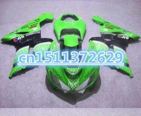 Bo 00%NEW hot green For KAWASAKI 05-06 NINJA ZX 6R 636 #933 ZX636 ZX-6R GREEN BLACK white ZX6R 05 06 2005 2006 Fairings | Автомобили и