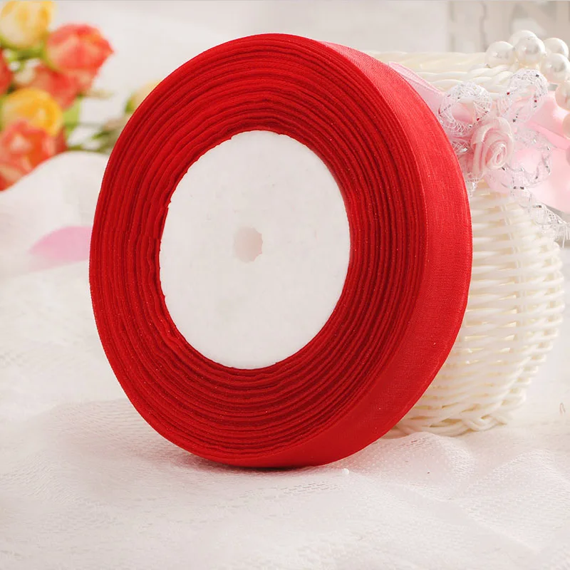 50 ярдов/партия ленты из органзы 5/8 дюйма (15 мм)|packaging decoration|organza ribbonribbon decoration |