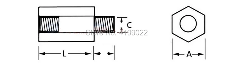 20 шт. 50 шт. M2/M2.5/M3/M4* L+ 6 мм резьба черный Расстояние Винт пластик для PCB Материнская плата фиксированная нейлоновая стойка-распорка