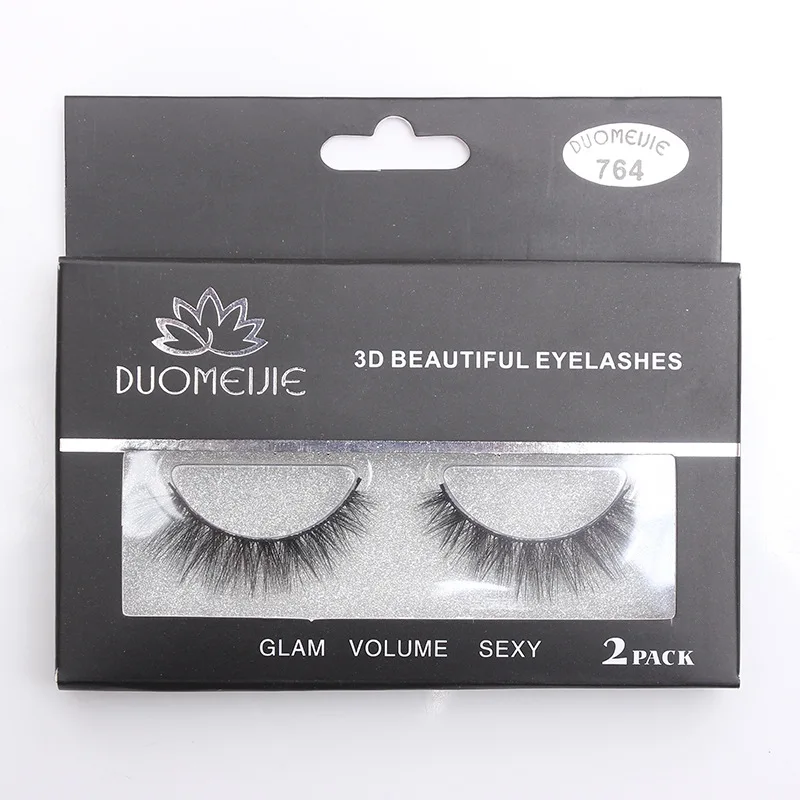 

2 Pairs 3D Natural Soft Comfortable False Eyelashes Thick Multi-layered Three-dimensional Fake Eyelashes Makeup Extension Tools