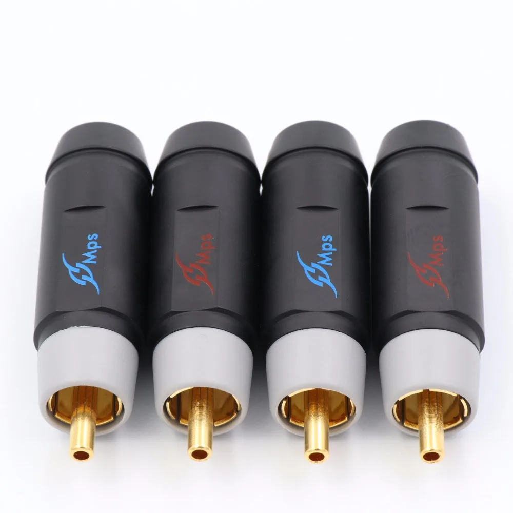 MPS 8G/10G RCA разъем сигнала разъем для CD DVD усилитель DAC Золото/родиевое покрытие медь