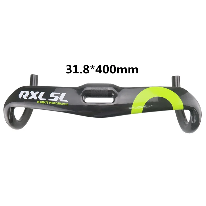Green Glossy 400 Углерода Руль управления для мотоциклов без логотипа Рули для велосипеда S 31.8 мм UD матовая/глянцевый дорожные велосипеды 400/420/440 мм черный рули для велосипеда - Цвет: Green Glossy 400