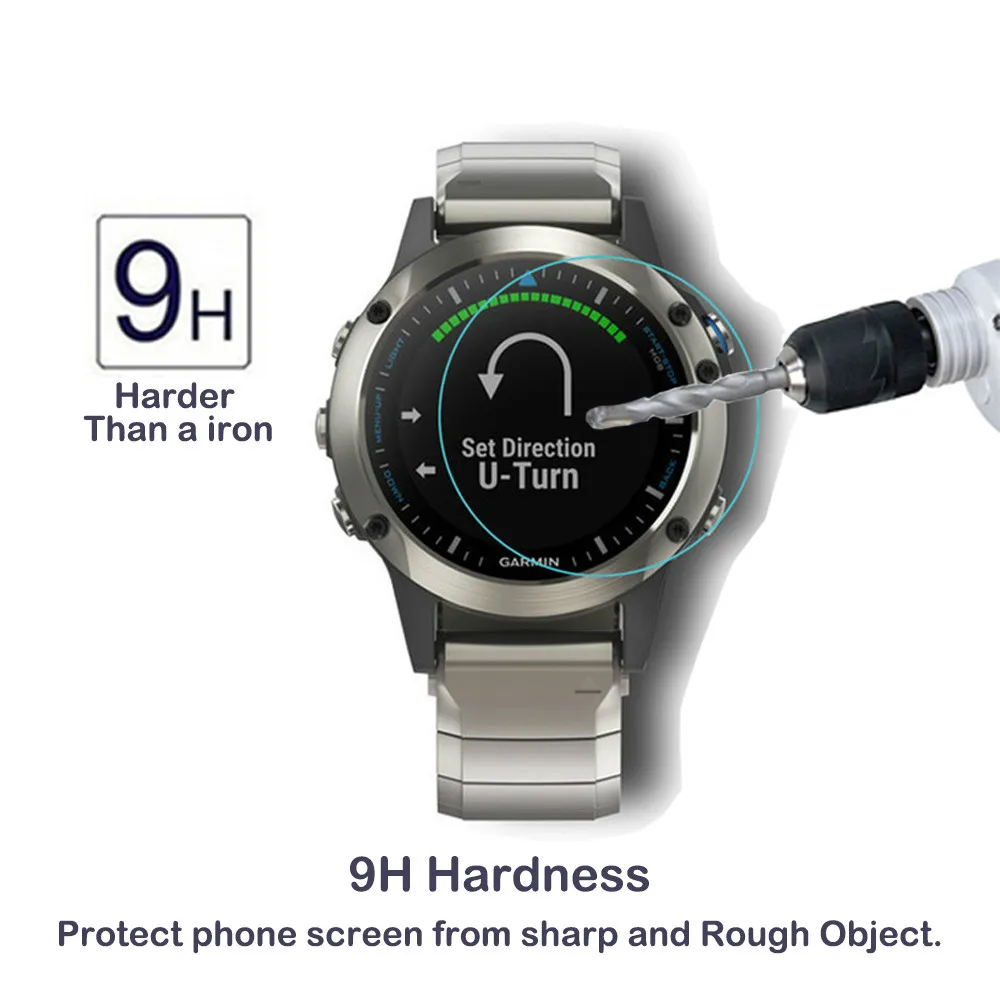 3 шт высокое прозрачное Quatix5 протектор экрана для Garmin Quatix 5 часов Закаленное