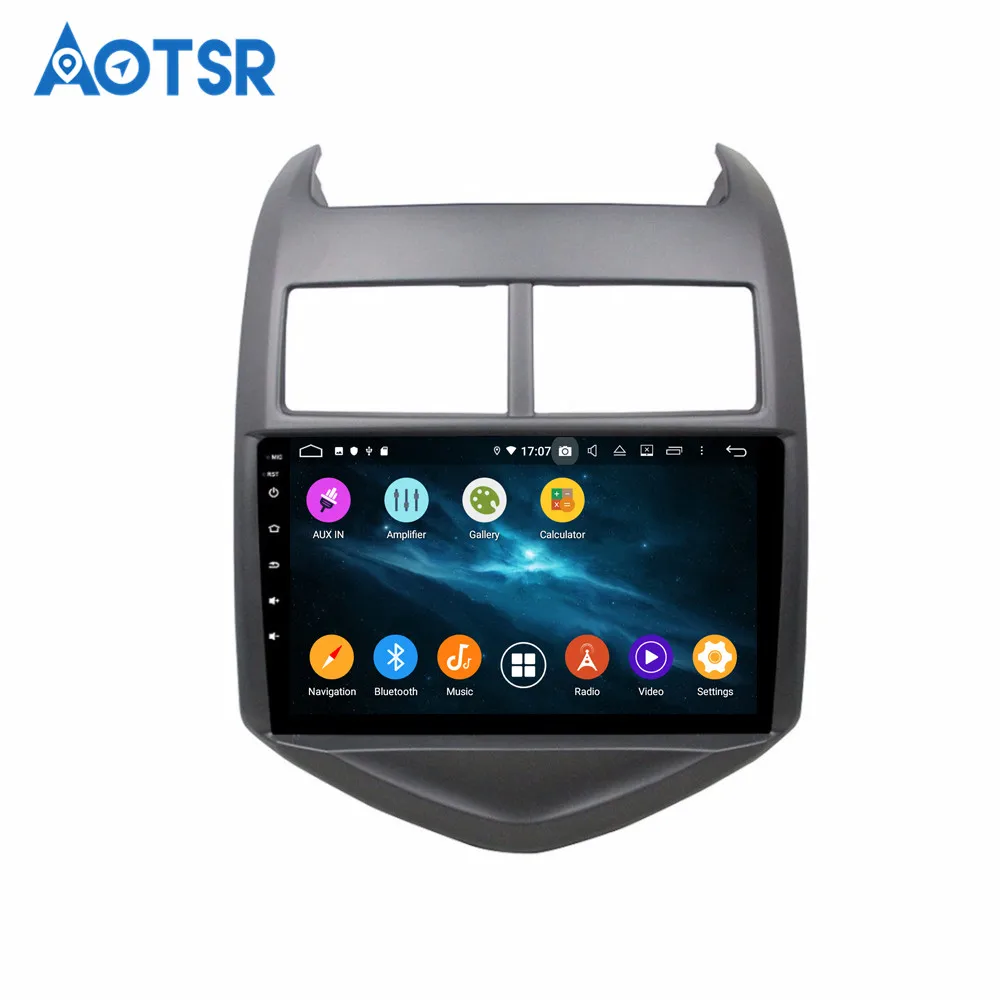 DSP Android 9 64G Автомобильный gps-навигация dvd-плеер мультимедиа для Chevrolet Chevy Aveo Sonic 2011-2016