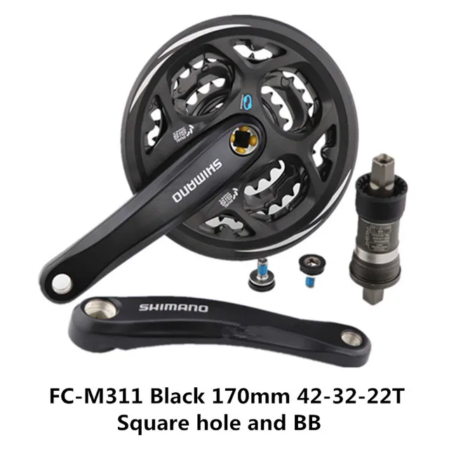 SHIMANO ALTUS FC-M311 Звездочка 6-7-8 скоростей горный велосипед 42-32-22T зубчатая Звездочка UN26 Звездочка вала
