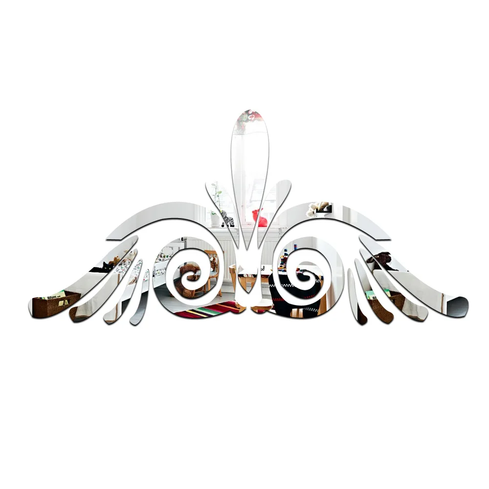 Funlife набор из двух зеркальных наклеек талия для гостиной фоновые настенные