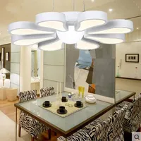 LED 110-220V Ideas take flower shape design chandelier lamp sitting room dining-room bedroom acrylic chandelie light