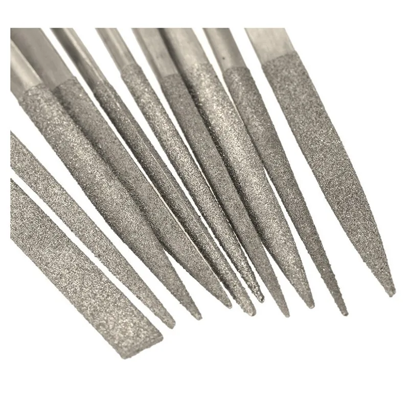 

1 Set Guitar Fret Nut Saddle Slot Pickguard Grinding File Group Set Luthier Repair Tool Silver