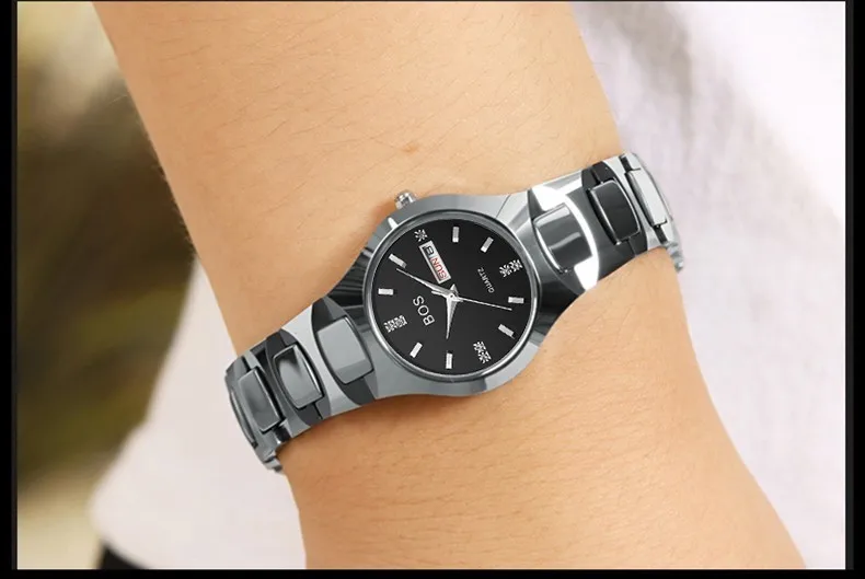 ANGELA BOS брендовые роскошные женские часы из вольфрамовой стали со стразами