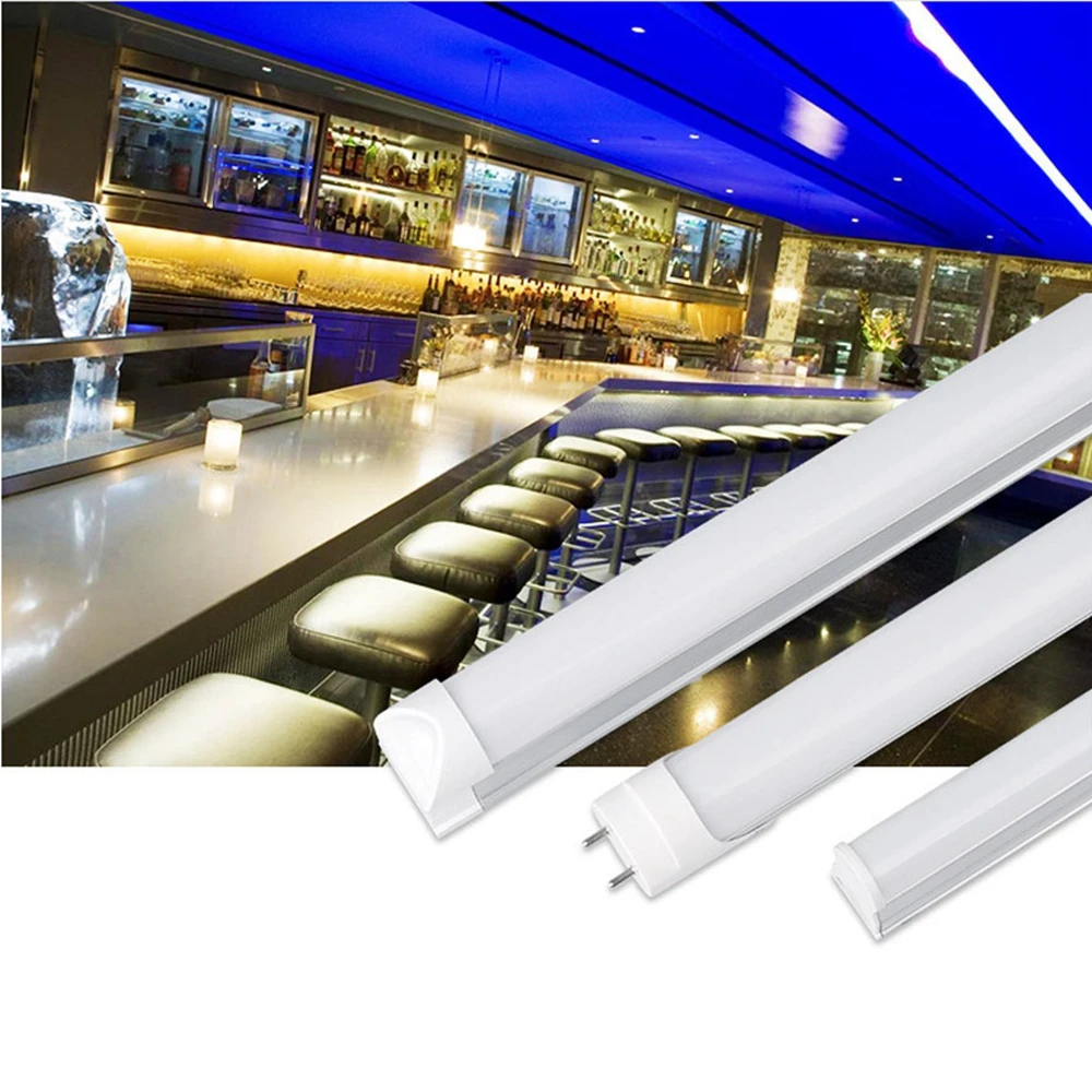 2835SMD T5/T8 Встроенная светодиодная Цвет трубка 0,3 м/0,6 м светодиодный красный, зеленый, синий, розовый, фиолетовый трубка для свежее Еда AC100-265V